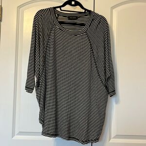Rae Mode Striped ¾ Sleeve Tunic